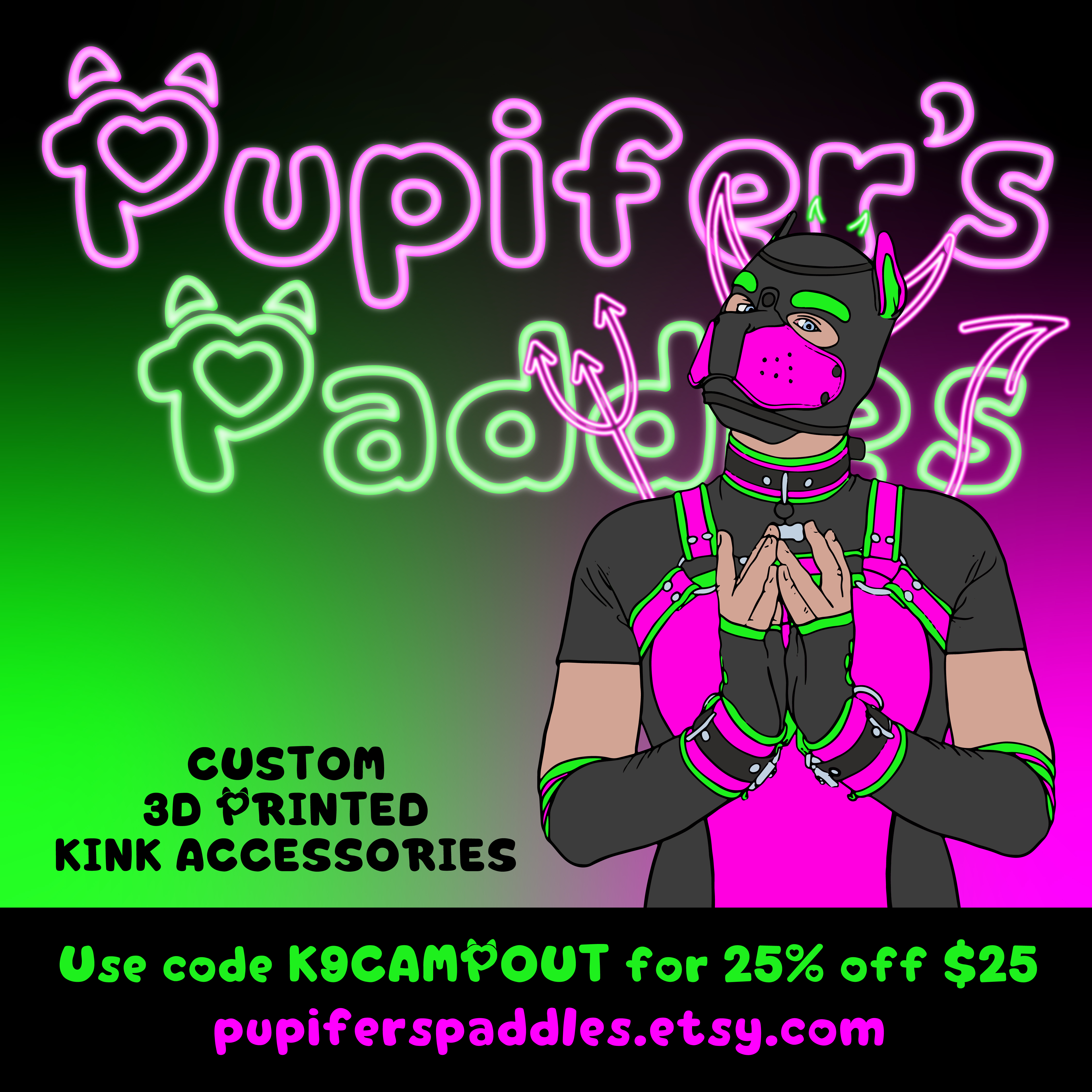 Pupifer's Paddles Logo