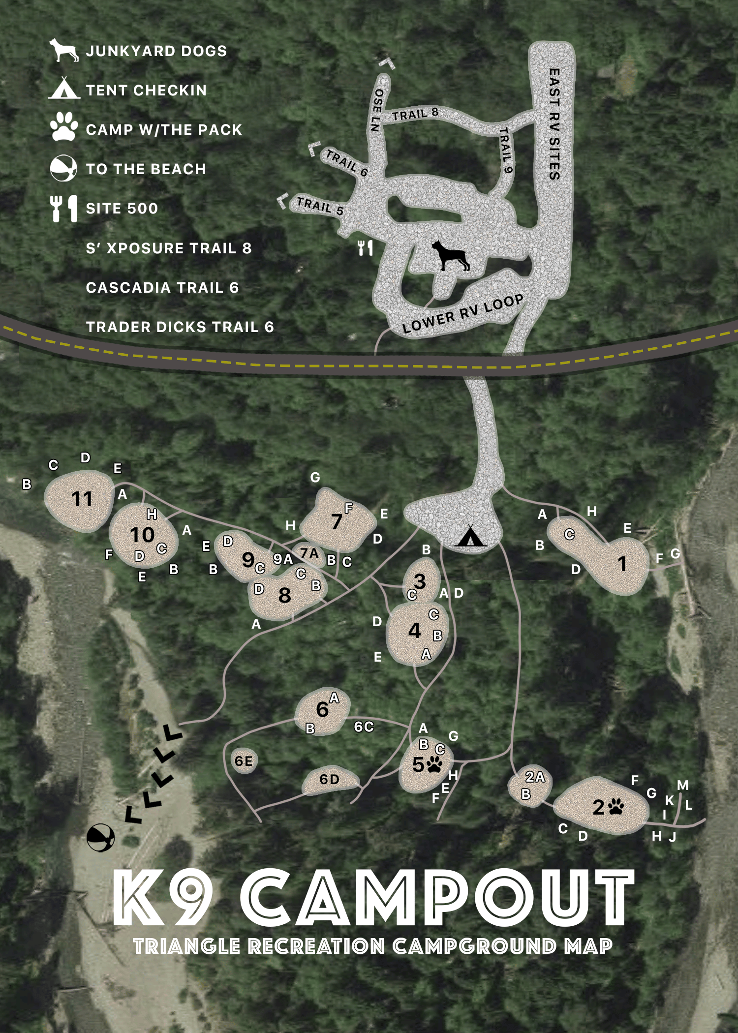 2023 K9 Campout Map